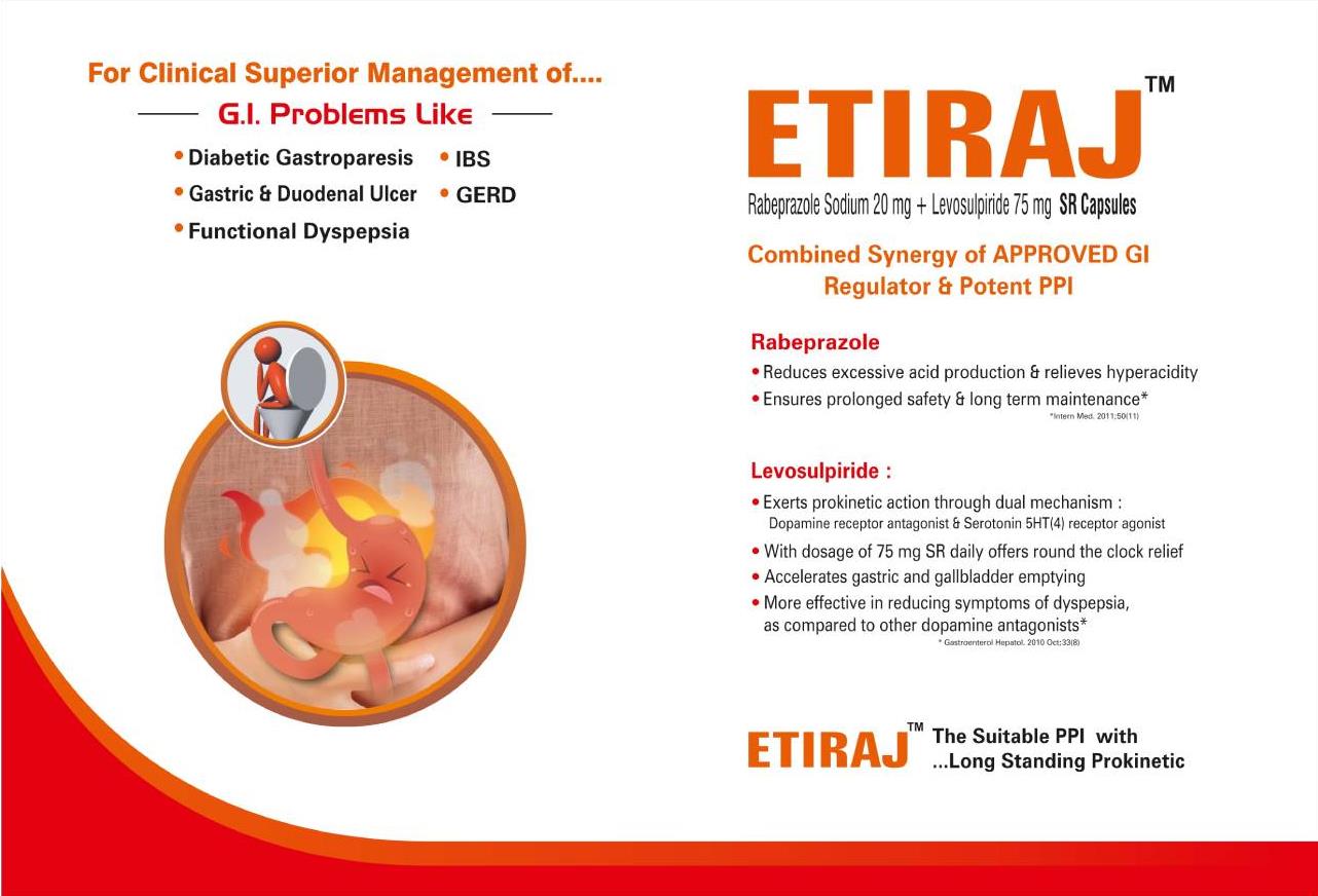 Etiraj – Dual Action GI Relief with Rabeprazole & Levosulpiride